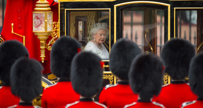 Queen Elizabeth II leaves Buckingham Palace, London